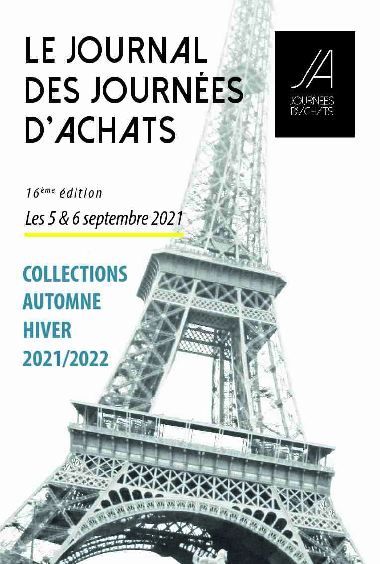 COLLECTIONS AUTOMNE HIVER 2021/2022