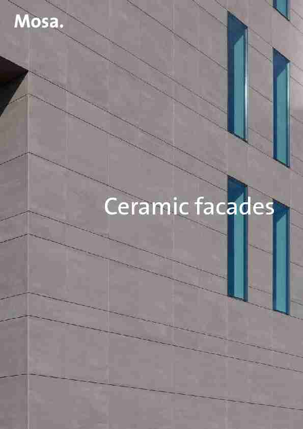 Ceramic facades