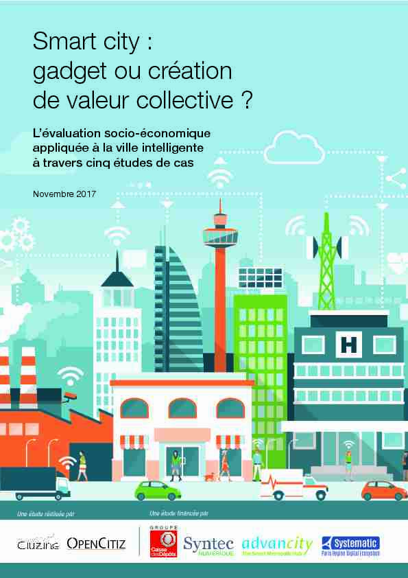 [PDF] Smart city : gadget ou création de valeur collective ? - Syntec