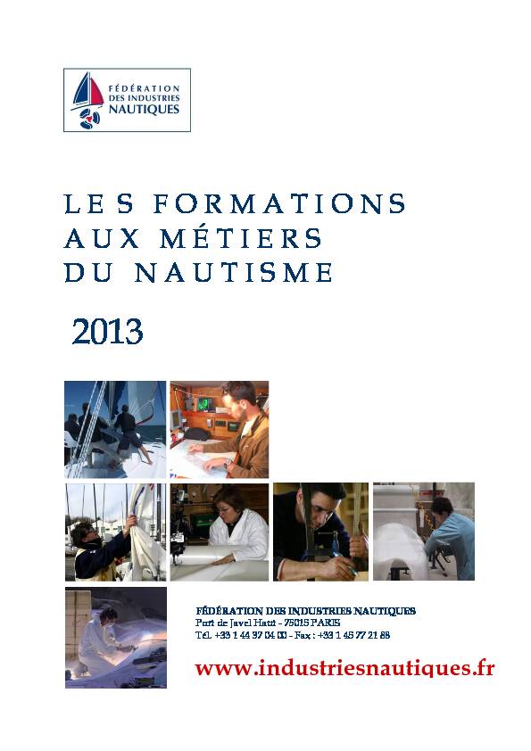 [PDF] Formations aux métiers du nautisme - Cap Métiers Nouvelle-Aquitaine