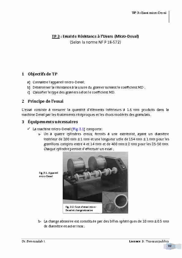 [PDF] Essai de Résistance à lUsure (Micro-Deval) (Selon la norme NF P