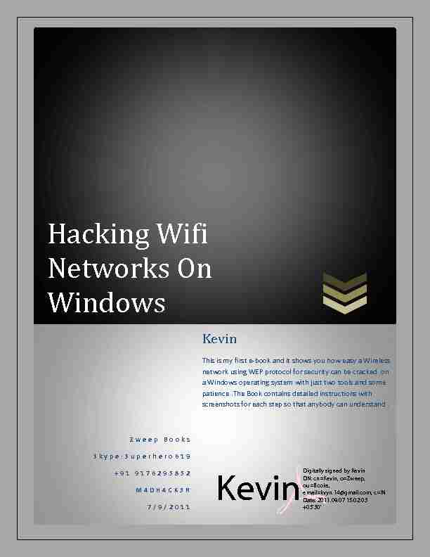 Hacking Wifi Networks On Windows