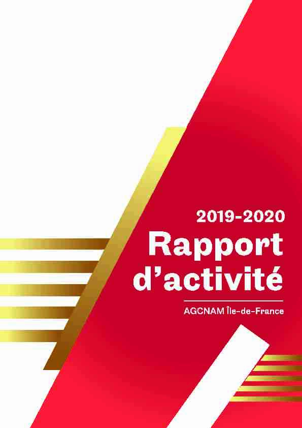 Rapport dActivité 2019 2020 - CNAM Ile-de-France