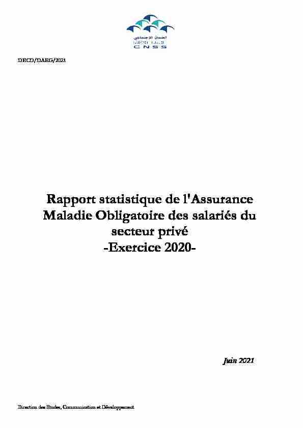 [PDF] Rapport statistique de lAssurance Maladie Obligatoire des salariés