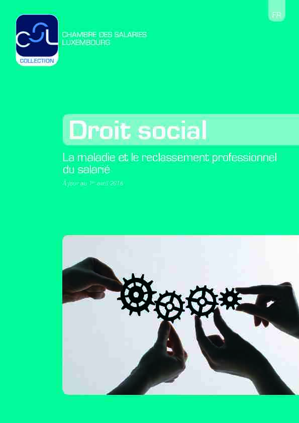 [PDF] Droit social - Chambre des salariés