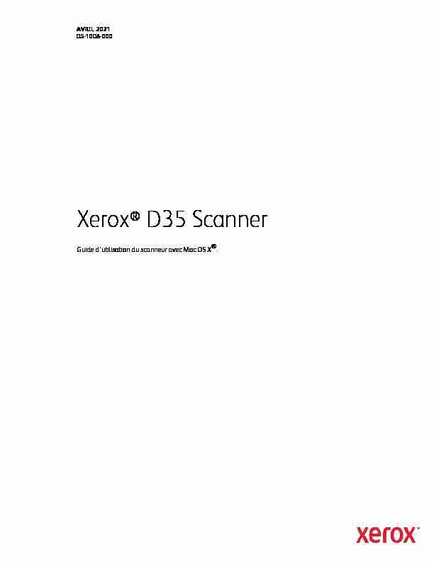 Xerox® D35 Scanner