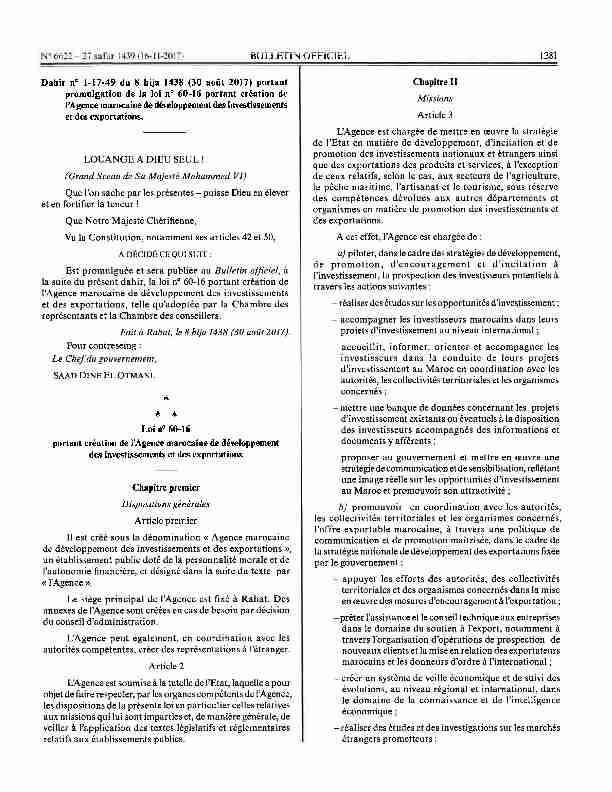 [PDF] Loi n° 60-16