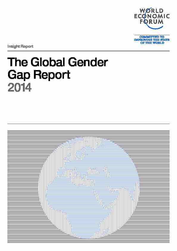 The Global Gender Gap Report 2014