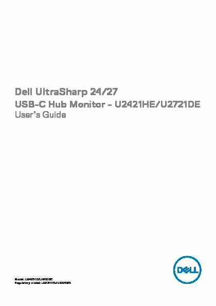 Dell UltraSharp 24/27 - USB-C Hub Monitor - U2421HE/U2721DE