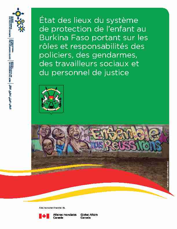 État des lieux du système de protection de lenfant au Burkina Faso