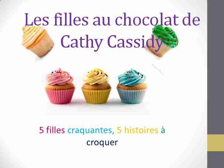 Les filles au chocolat de Cathy Cassidy