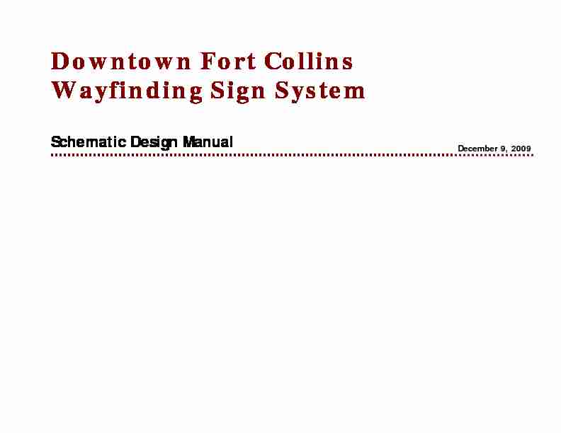 Downtown Fort Collins Wayfinding Sign System