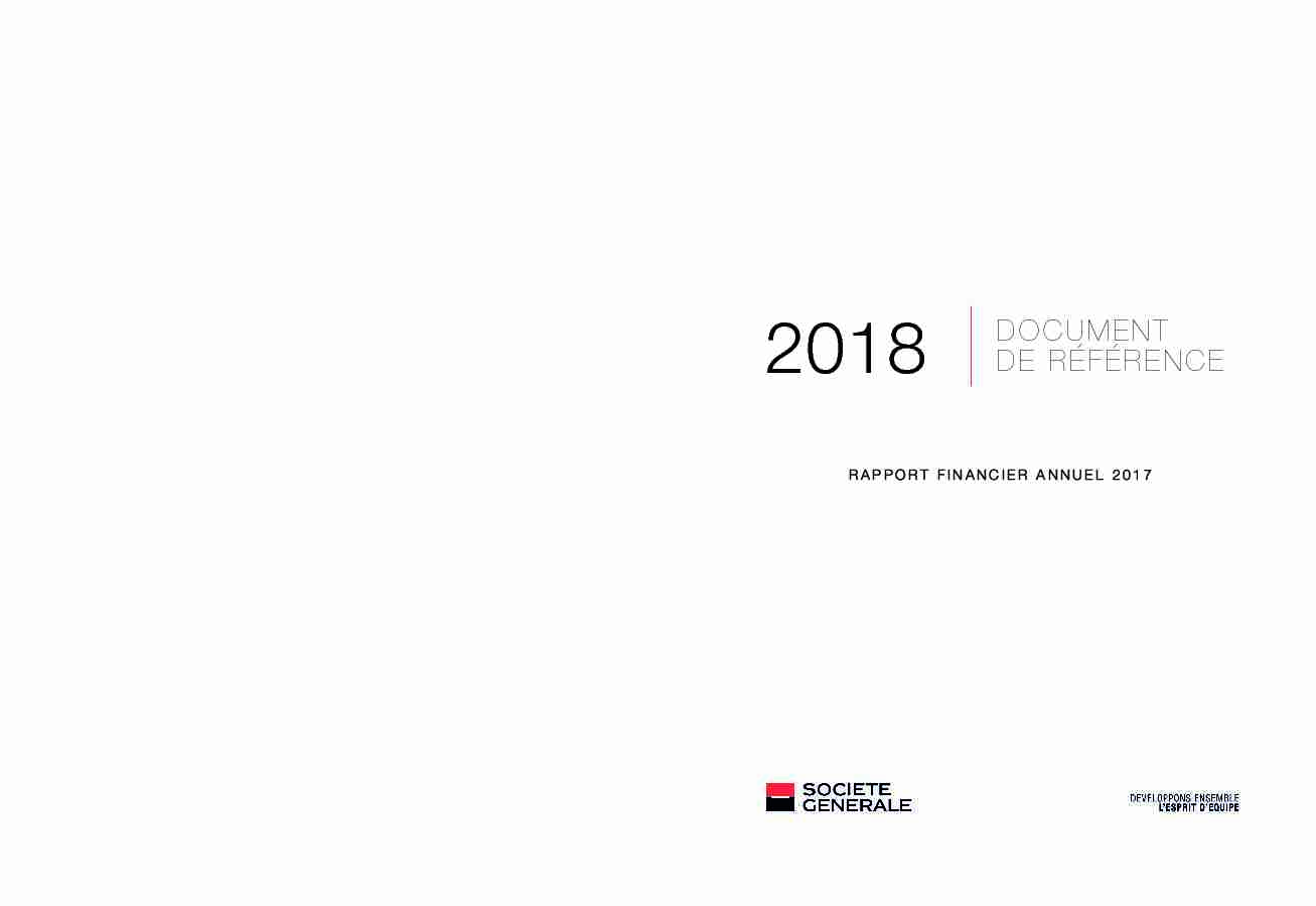 2018 DOCUMENT DE RÉFÉRENCE