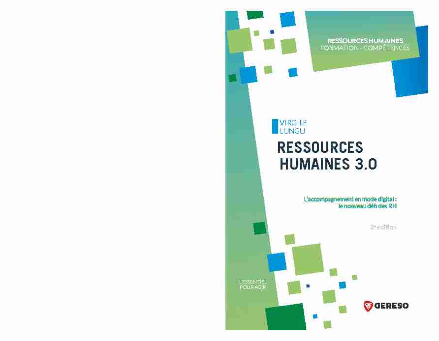 RESSOURCES HUMAINES 3.0