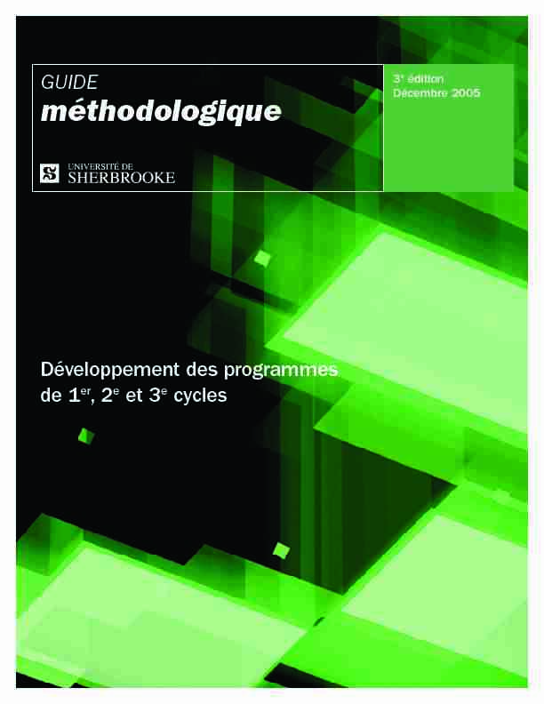 Guide de développement de programmes