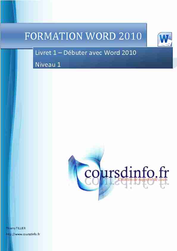 FORMATION WORD 2010