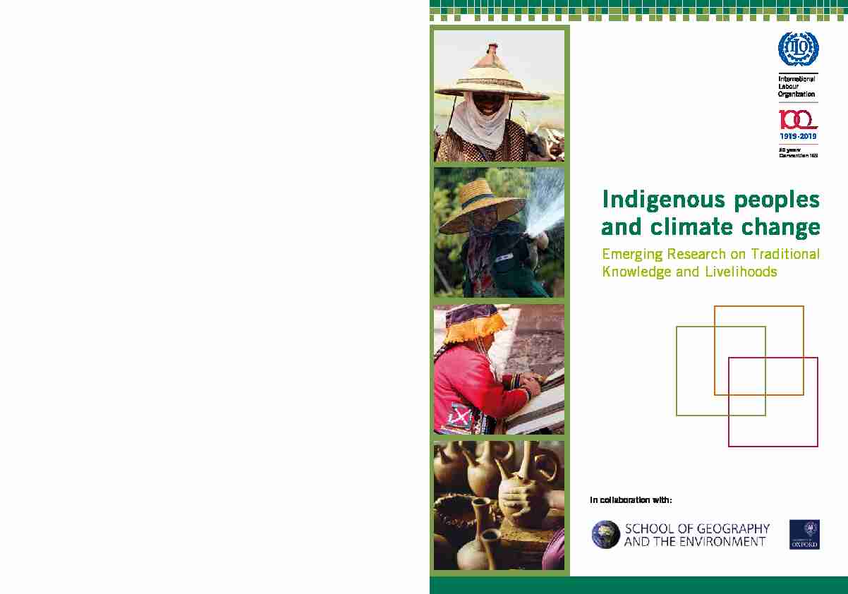 Indigenous peoples and climate change
