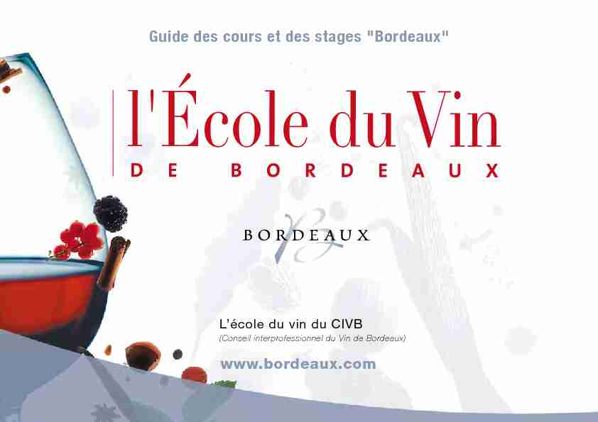 Guide des cours et des stages Bordeaux