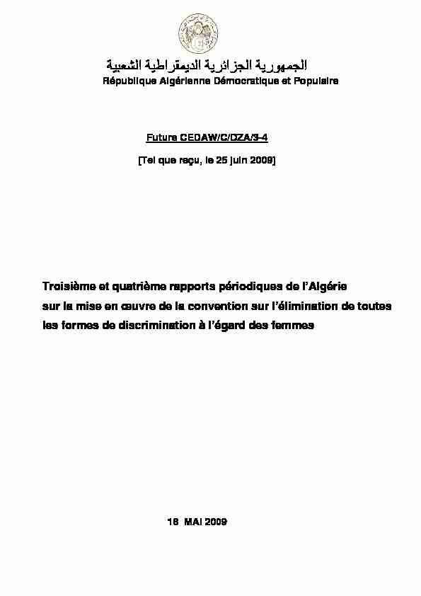 [PDF] REPUBLIQUE ALGERIENNE DEMOCRATIQUE ET POPULAIRE