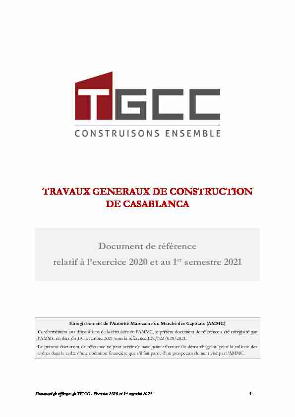 TRAVAUX GENERAUX DE CONSTRUCTION DE CASABLANCA