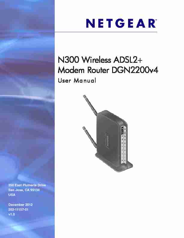 N300 Wireless ADSL2  Modem Router DGN2200v3