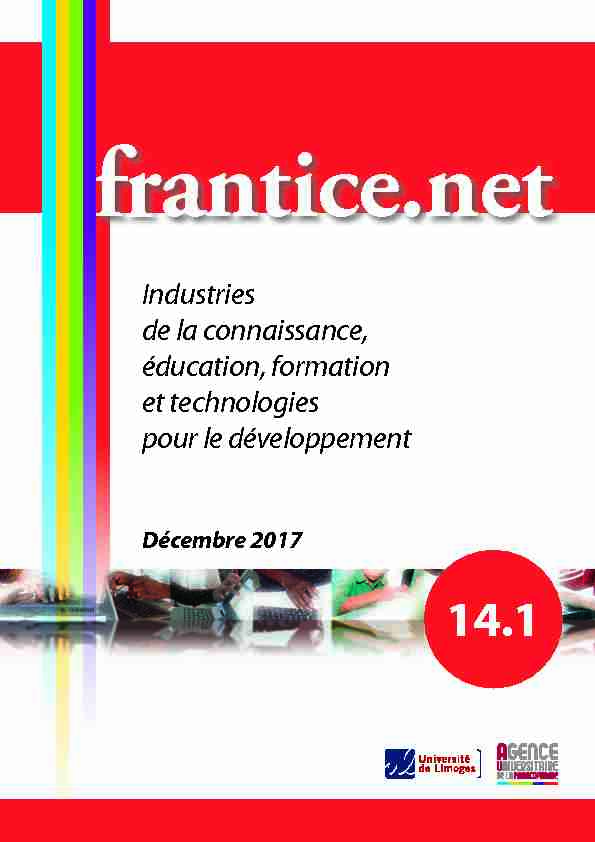 [PDF] Les Dispositifs numériques et leurs usages - Frantice