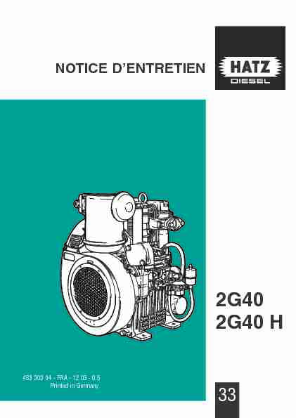 [PDF] 2G40 2G40 H - Hatz-dieselinfo