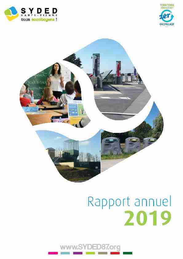 Rapport annuel 2019 - SYDED 87