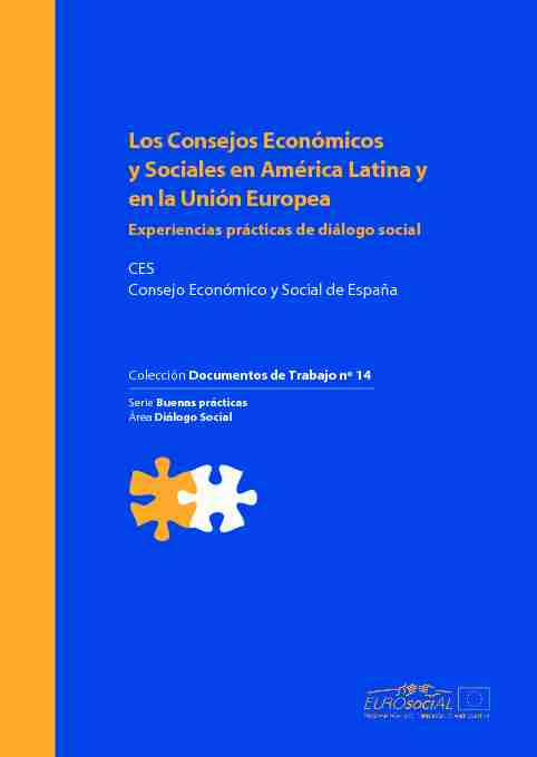 Los Consejos Económicos y Sociales en América Latina y en la