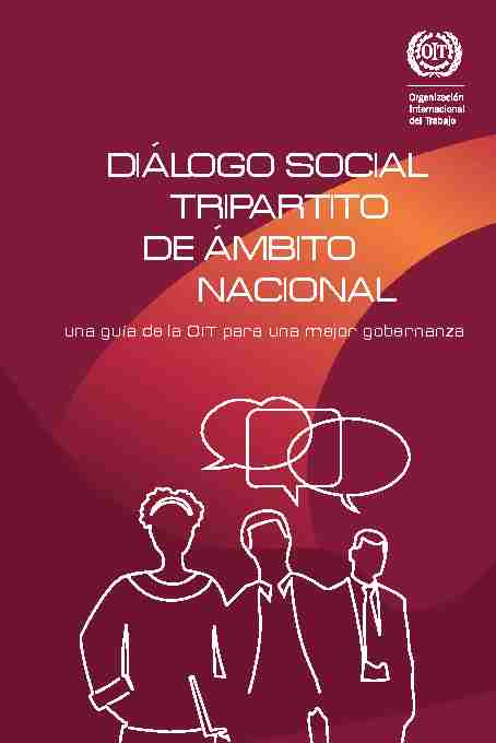 DIALOGO SOCIAL TRIPARTITO DE AMBITO NACIONAL ` `