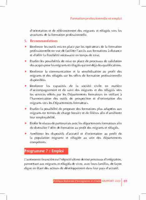 [PDF] programme 7 : emploi - Marocains du monde