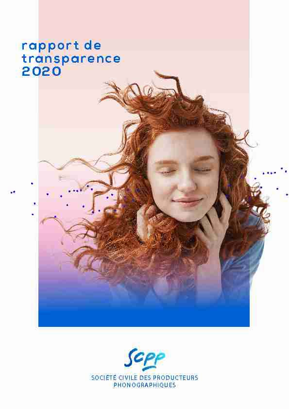 rapport de transparence 2020