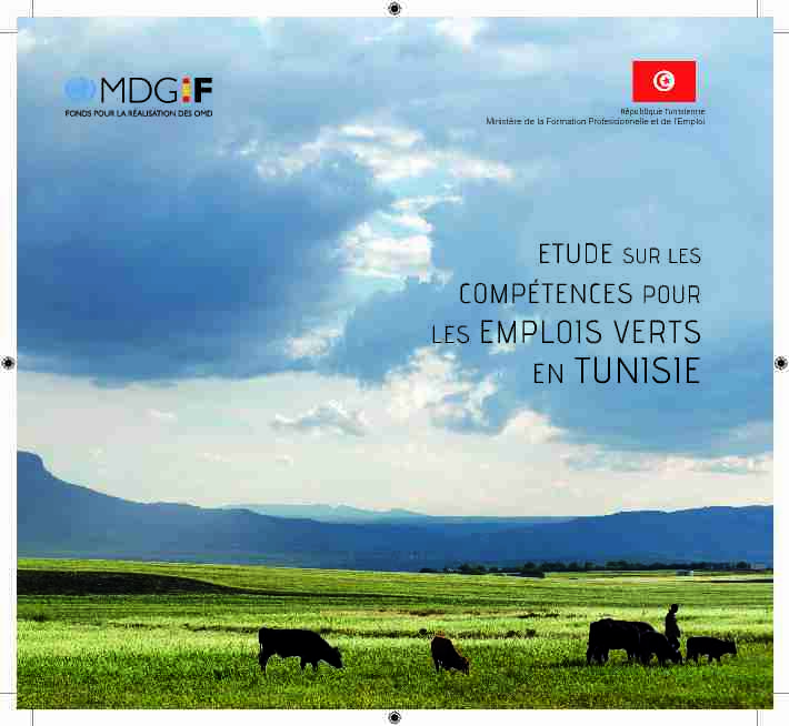 Rapport Emploi Verts en Tunisie.indd