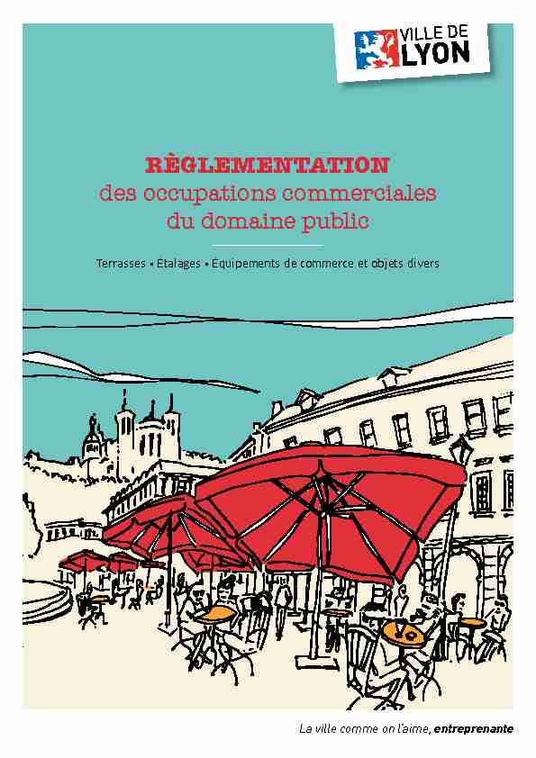 [PDF] Réglementation des occupations commerciales  - mairie de Lyon 3