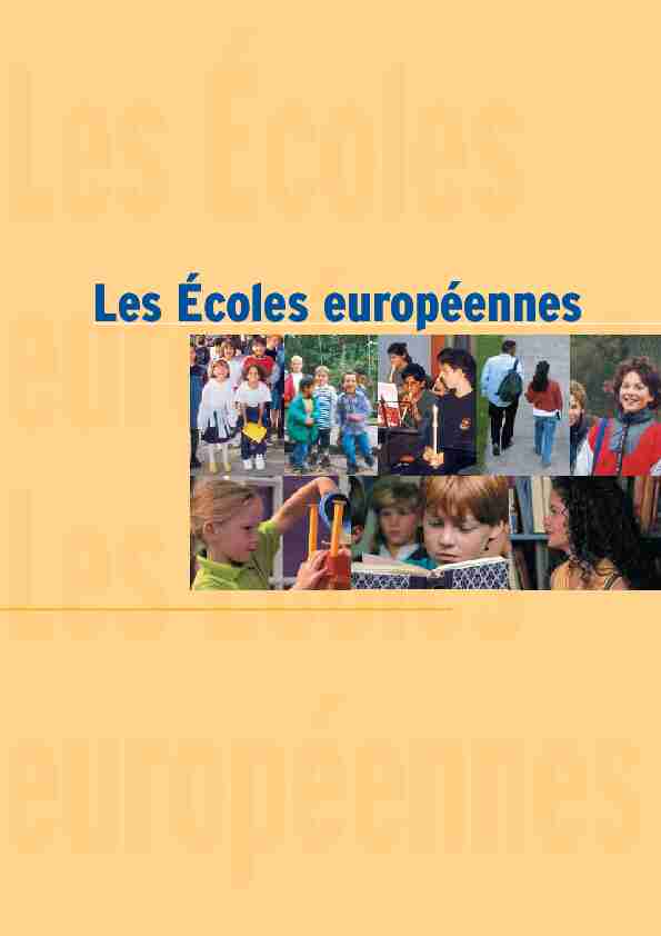 Les Écoles européennes