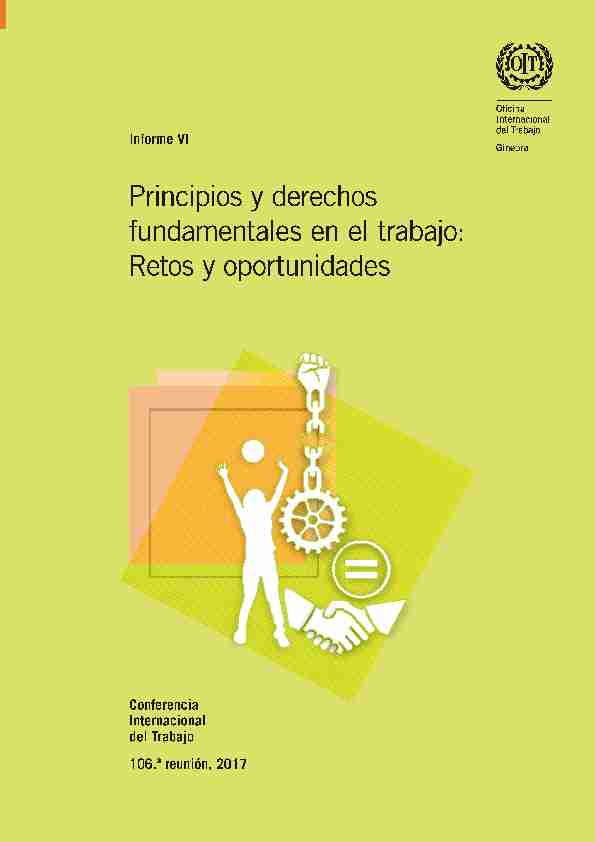 Principios y derechos fundamentales en el trabajo: Retos y