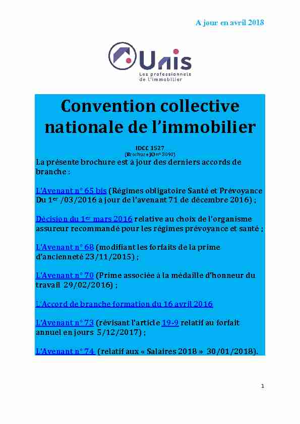 Convention collective nationale de limmobilier