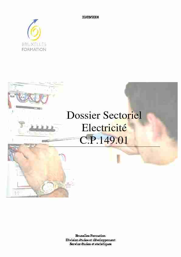 [PDF] Sectoriel électricité final - Bruxelles Formation