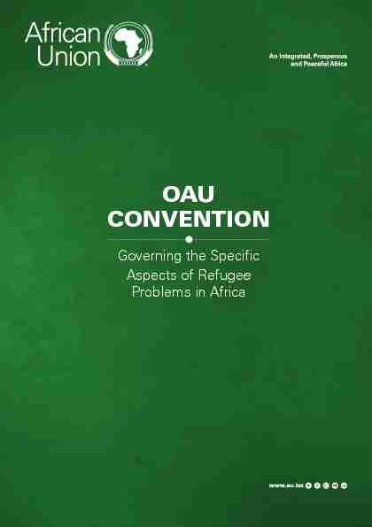 OAU Convention Governing the Specific Aspects of Refugee