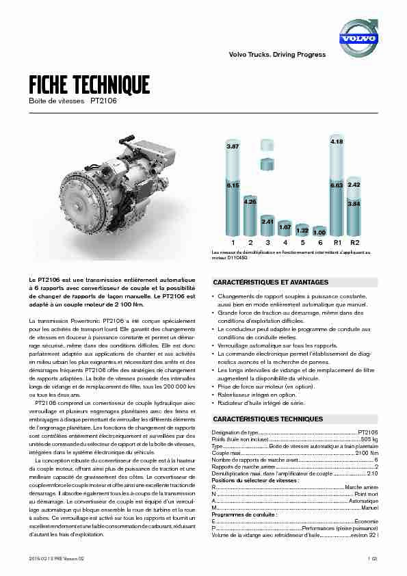 [PDF] FICHE TECHNIQUE - Volvo