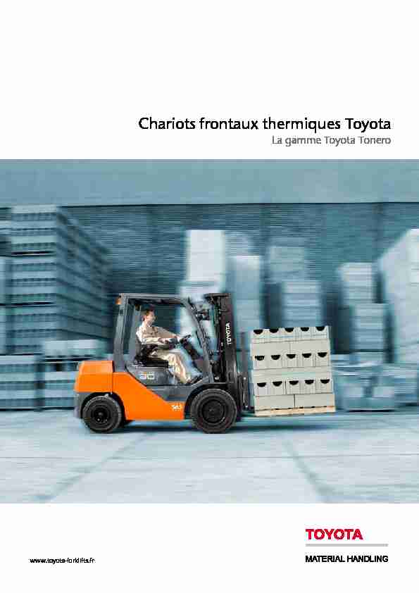 Chariots frontaux thermiques Toyota