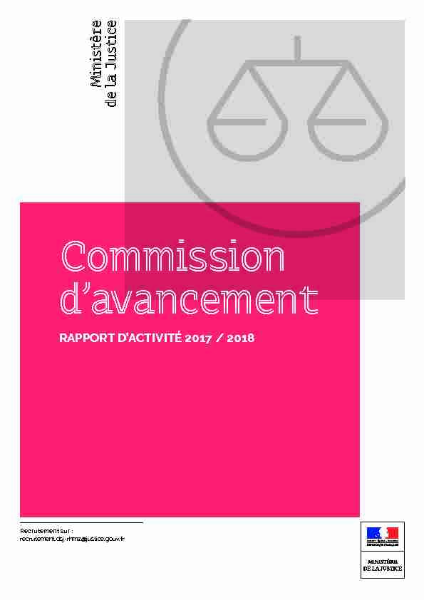 [PDF] Commission davancement - La Justice recrute