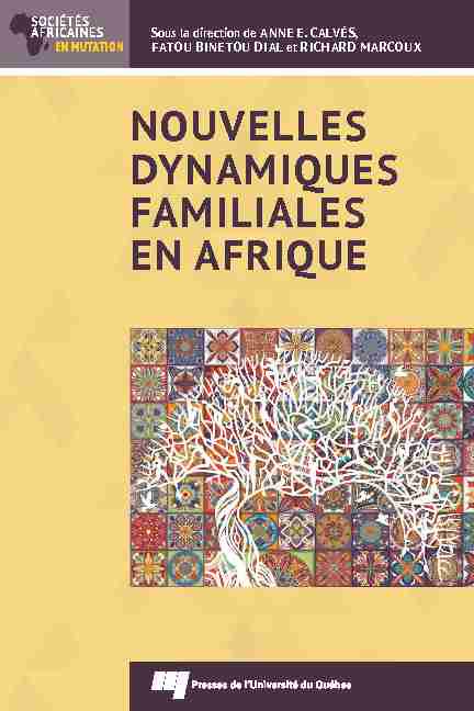 [PDF] Nouvelles dynamiques familiales en Afrique