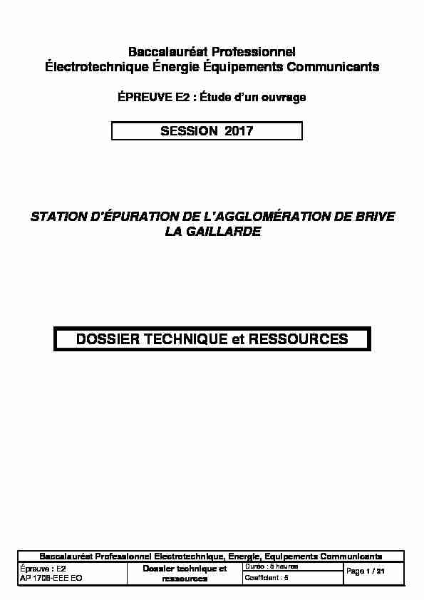 [PDF] DOSSIER TECHNIQUE et RESSOURCES - Eduscol