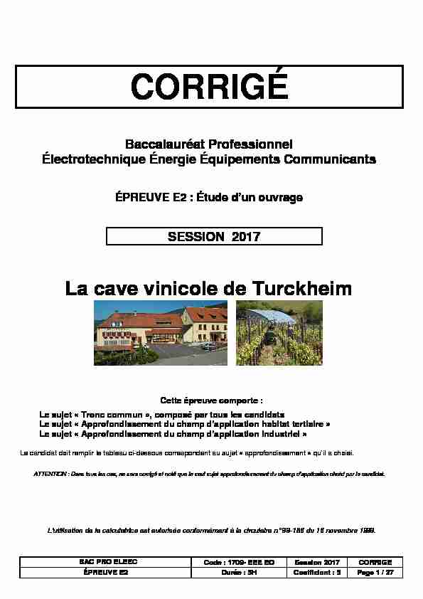 [PDF] CORRIGE BAC ELEEC septembre 2017 VF - Eduscol