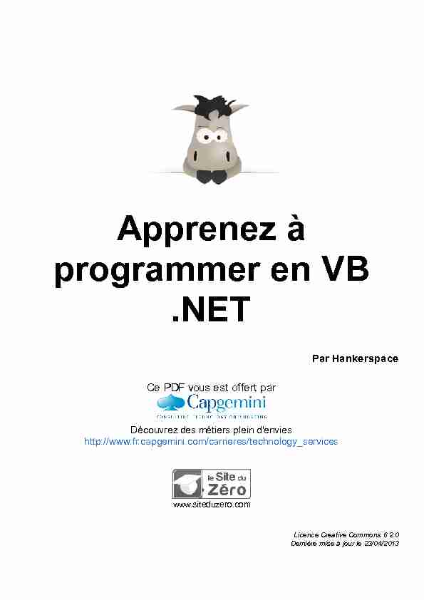 Apprenez à programmer en VB .NET