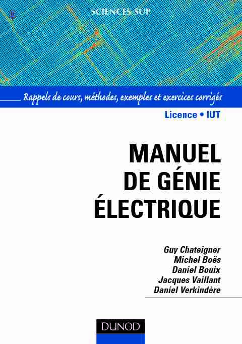 [PDF] manuel de génie électrique - ChercheInfo