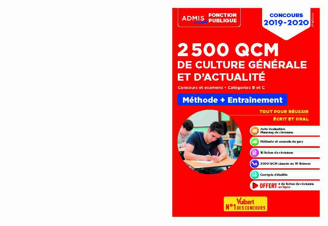 [PDF] 2500 QCM de culture générale et dactualité
