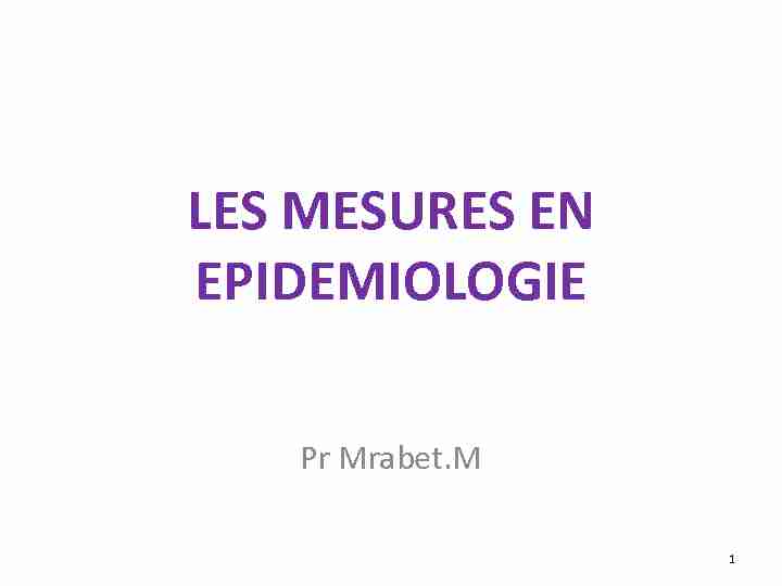 LES MESURES EN EPIDEMIOLOGIE.pdf