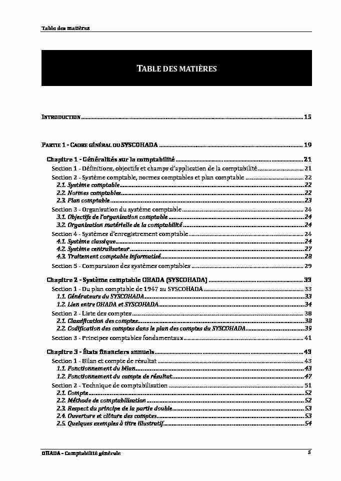 [PDF] OHADA - Comptabilite generale - Droit-Afrique